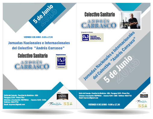 5 DE JUNIO | JORNADAS NACIONALES E INTERNACIONALES ANDRÉS CARRASCO