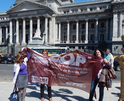 CICOP PARO Y MOVILIZO A LA CASA DE LA PROVINCIA DE BUENOS AIRES - 08/10/2015