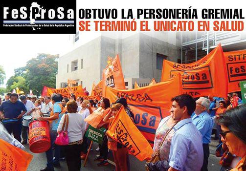 FeSProSa obtuvo personería gremial