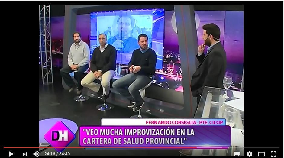FERNANDO CORSIGLIA – PTE. CICOP «VEO MUCHA IMPROVIZACIÓN EN LA CARTERA DE SALUD PROVINCIAL»