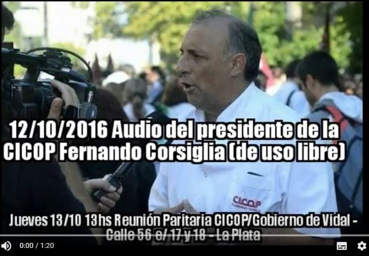 CICOP va a la paritaria del jueves 13 esperando propuesta integral