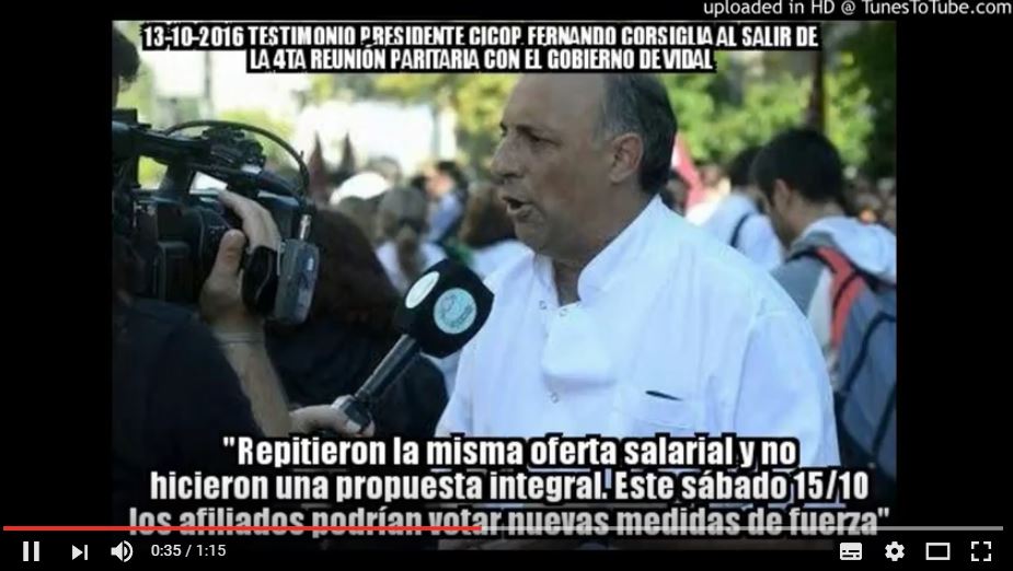 Fracasó paritaria CICOP – Gob de Vidal porque el Ejecutivo repitió oferta salarial y no fue integral