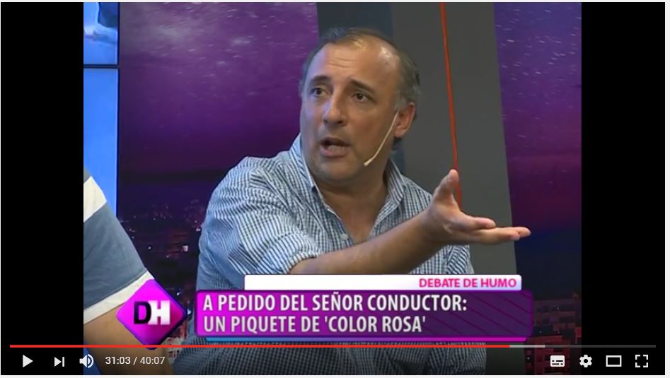 Corsiglia en TV  – DEMASIADO HUMO