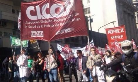 Manifestación de Cicop (PRENSA CICOP)