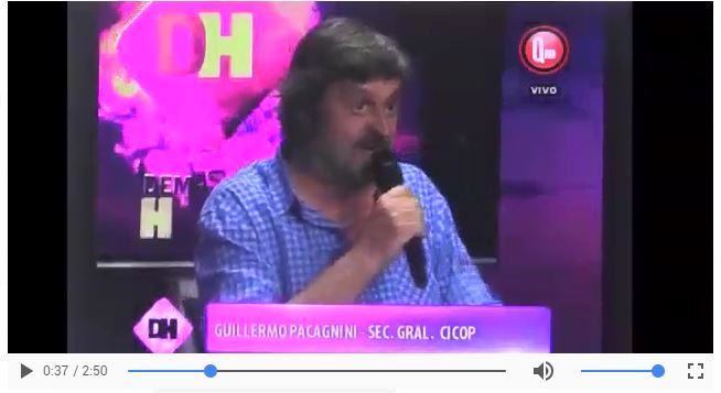 Guillermo Pacagnini – Sec. Gral. CICOP