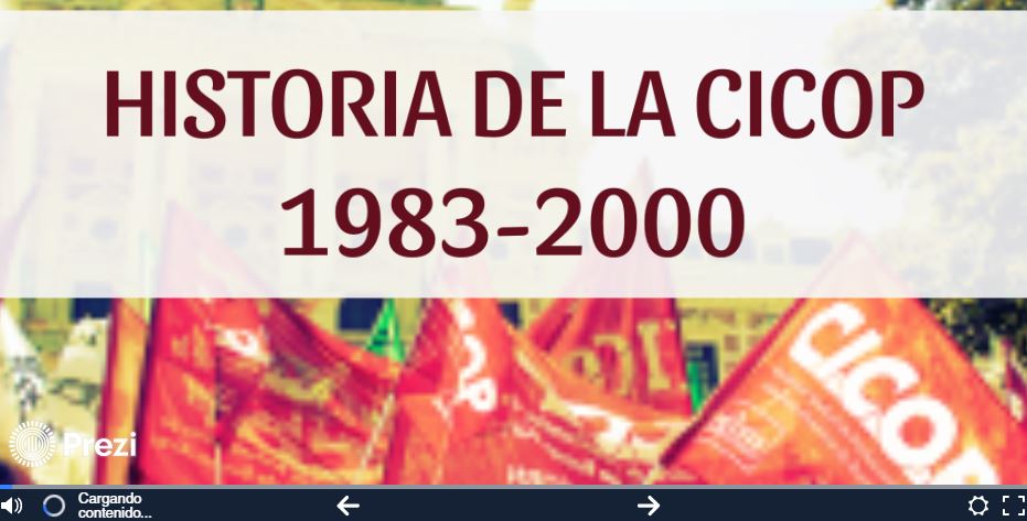 Curso de Formación Sindical 2017 – Historia de CICOP