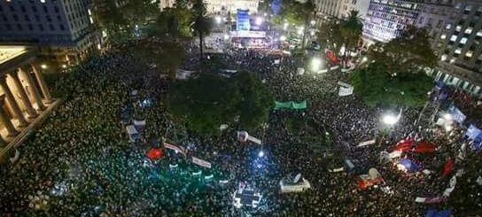 CICOP PARTICIPÓ DE LA MULTITUDINARIA MOVILIZACIÓN QUE REPUDIÓ EL FALLO DE LA CORTE SUPREMA