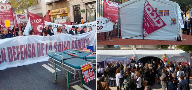 Continúan las repercusiones sobre la instalación de la Carpa Sanitaria en Defensa de la Salud Pública