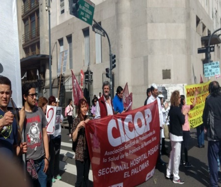 HOSPITAL POSADAS: MOVILIZACIÓN FRENTE AL MINISTERIO DE SALUD DE NACIÓN