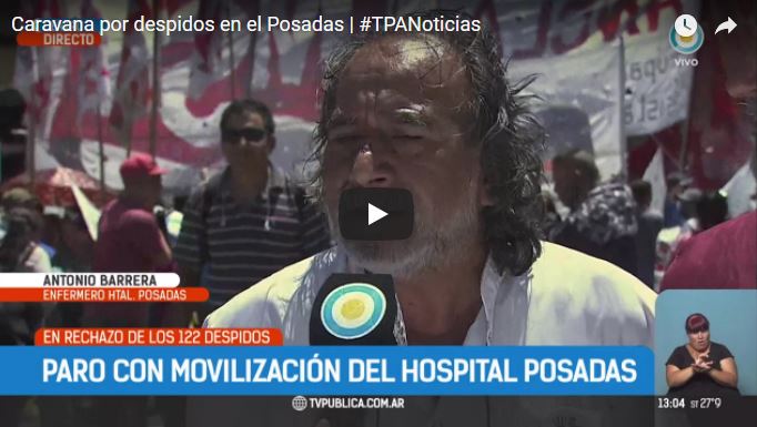 Movilización por los despidos en el Hospital Posadas