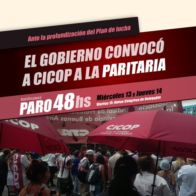 Circular Nº 24/2018 del Consejo Directivo Provincial de CICOP
