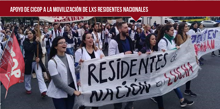 Apoyo de CICOP a la Movilización de lxs Residentes Nacionales