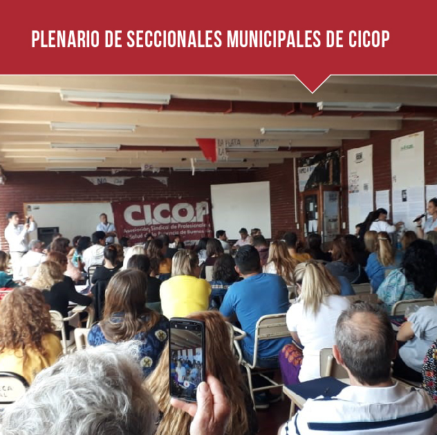 PLENARIO DE SECCIONALES MUNICIPALES DE CICOP