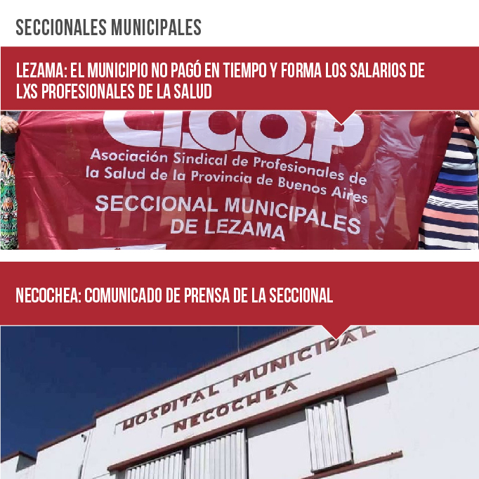 SECCIONALES MUNICIPALES