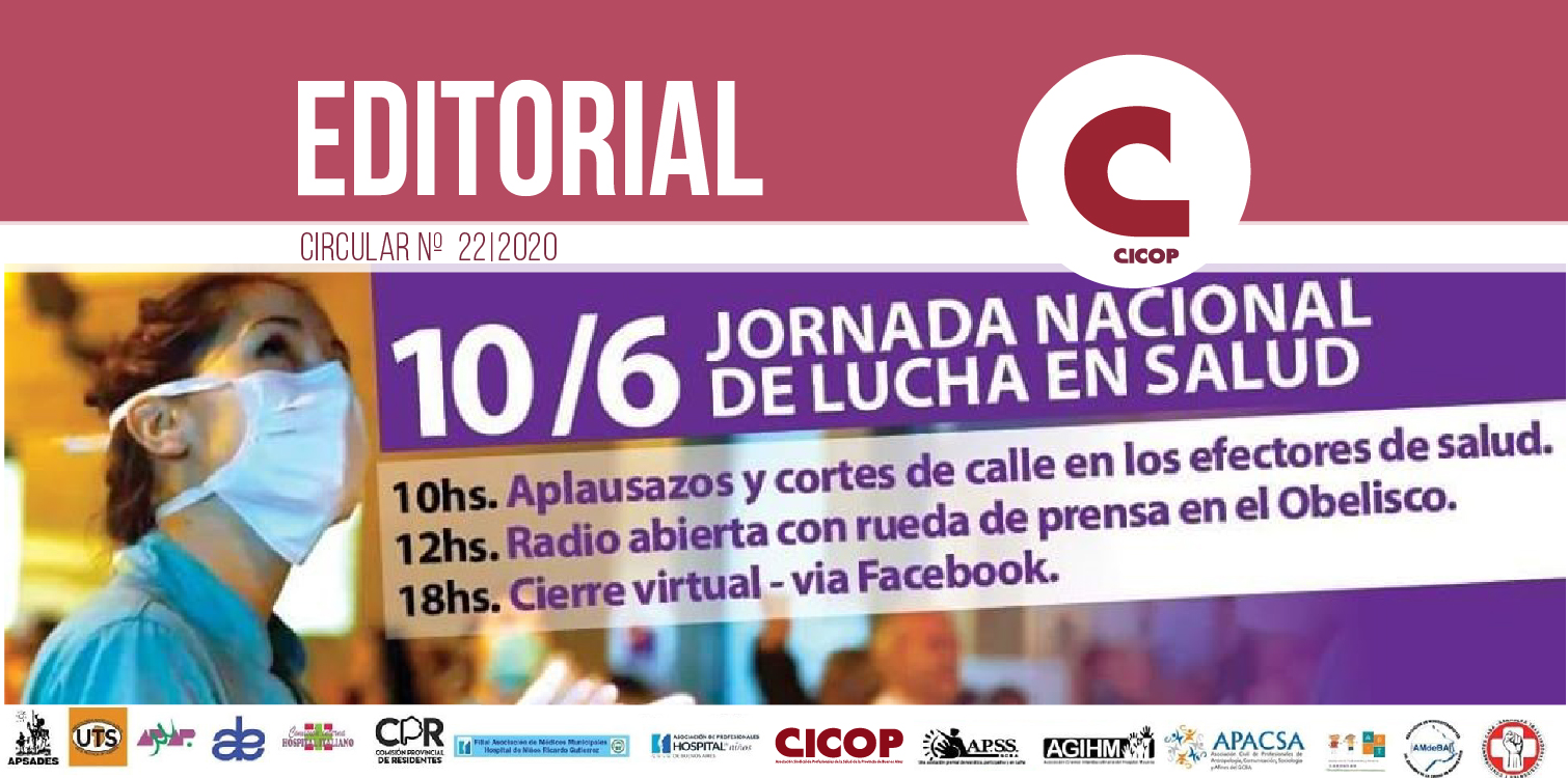 MIÉRCOLES 10 DE JUNIO: JORNADA NACIONAL DE LUCHA
