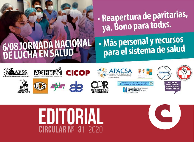 JUEVES 6 DE AGOSTO: JORNADA NACIONAL DE LUCHA