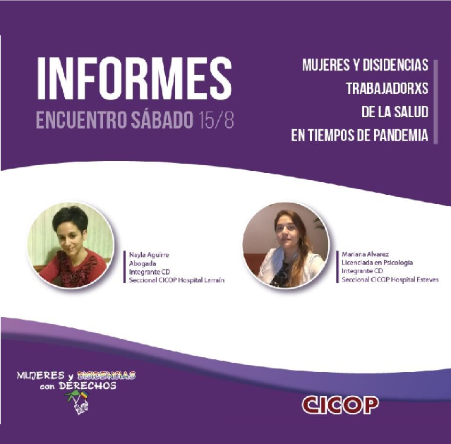 Informes del encuentro de Mujeres y Disidencias Profesionales de la Salud de la Provincia de Buenos Aires