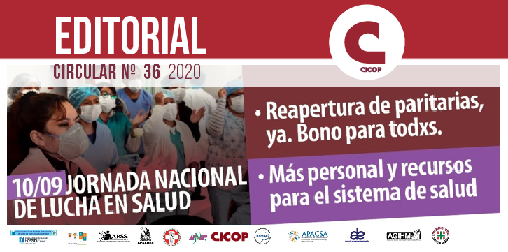 JUEVES 10/9: JORNADA NACIONAL DE LUCHA EN SALUD