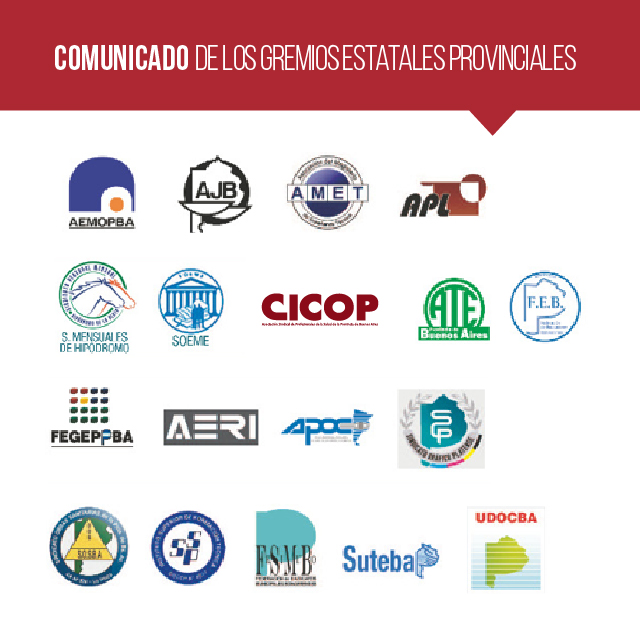Comunicado de los gremios estatales provinciales