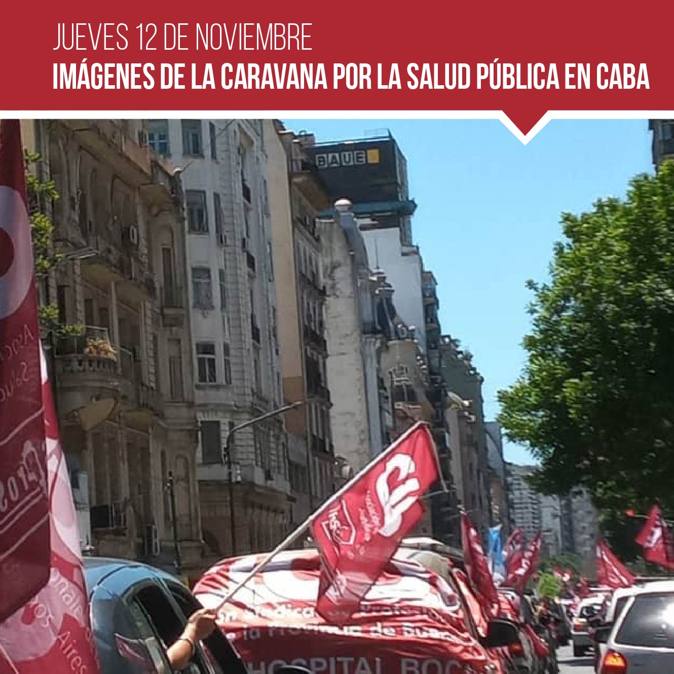 Imágenes de la Caravana por la Salud Pública en CABA