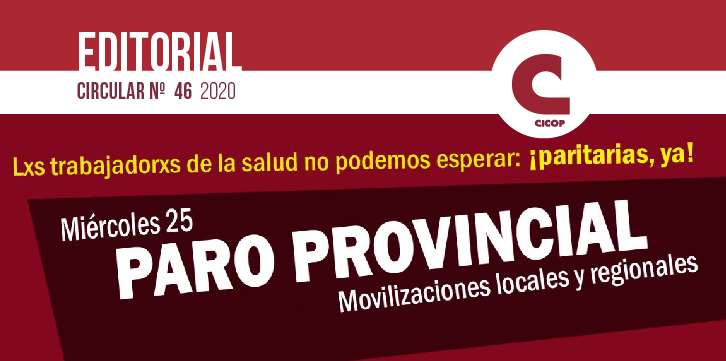 MIÉRCOLES 25/11  PARO ACTIVO DE 24 HORAS
