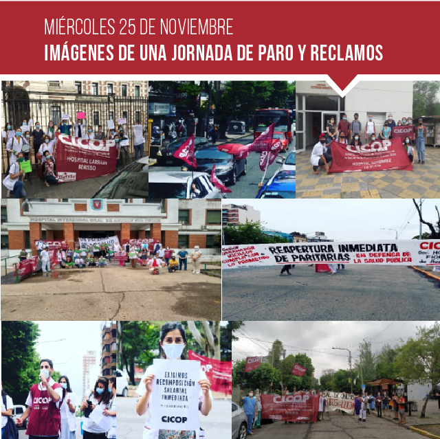 Imágenes de una Jornada de Paro y Reclamos