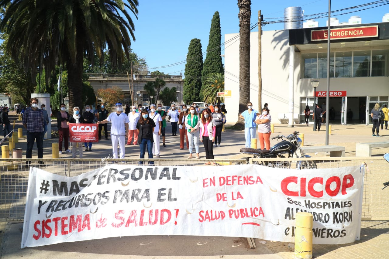 Conferencia de Prensa en el Hospital Dr. Alejandro Korn