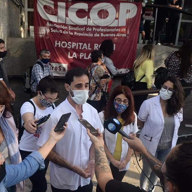 Conferencia de Prensa en el Hospital Rossi para reclamar medidas frente a la segunda ola