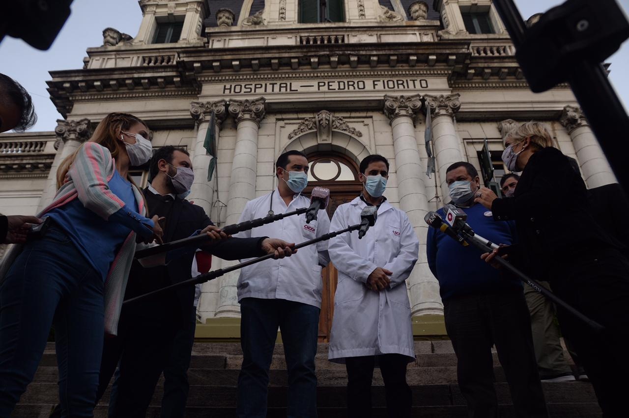 CICOP brindó una conferencia de prensa en el Hospital Fiorito para pedir medidas más drásticas