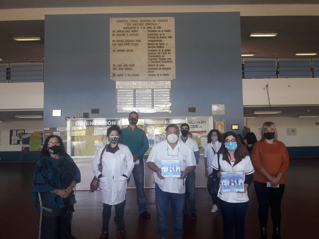 CICOP Seccional Oñativia participó del homenaje que realizó el SUTEBA Almirante Brown a lxs trabajadorxs de la salud
