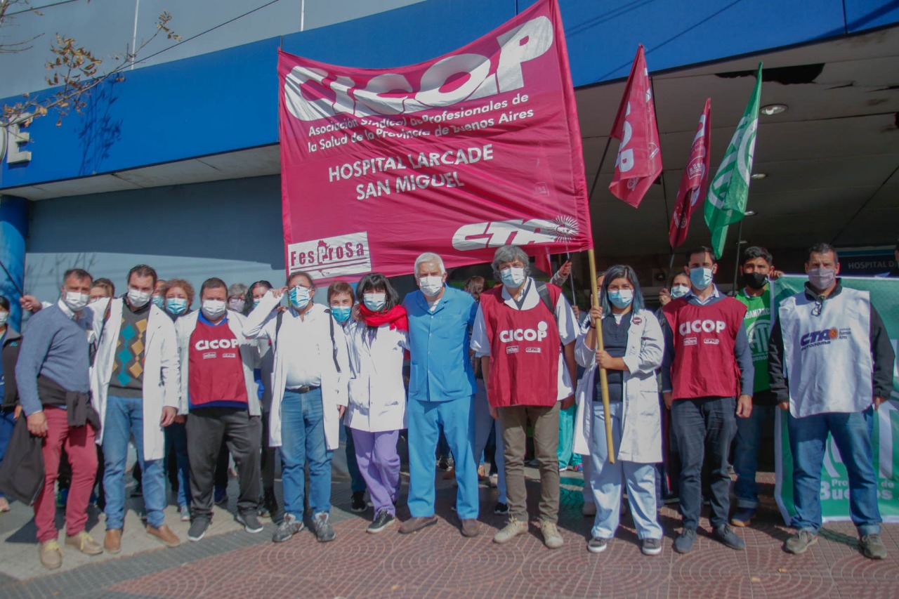 Hospital Larcade: nueva Jornada de Lucha en reclamo de mejoras laborales y contra la persecución sindical