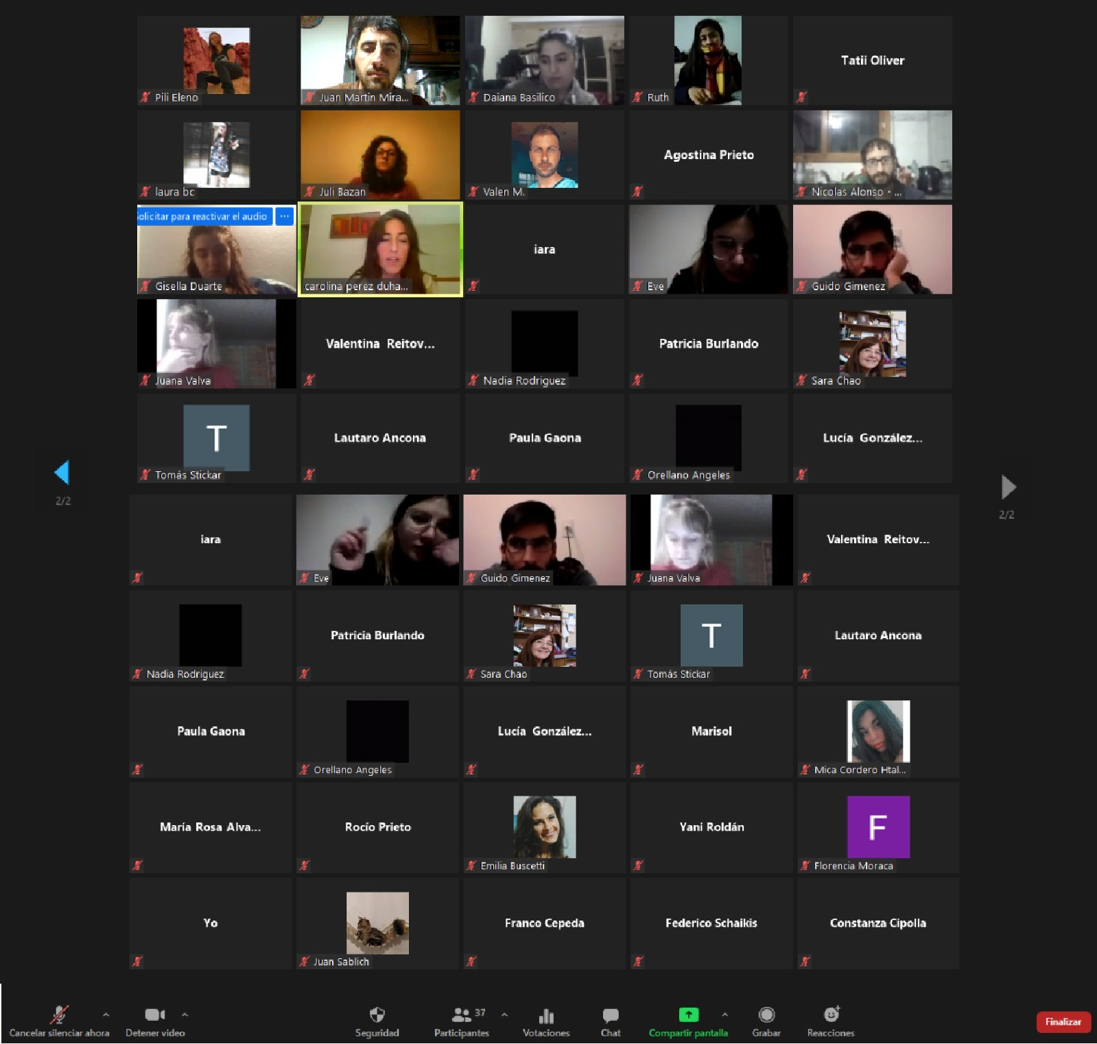 Resumen de la reunión de la Secretaría de Juventudes y Residencias, realizada el jueves 17 de junio