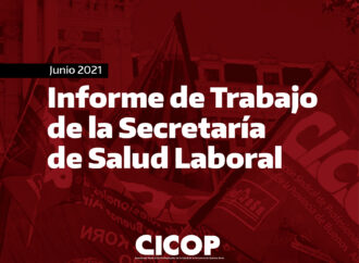 Informe de Trabajo de la Secretaría de Salud Laboral