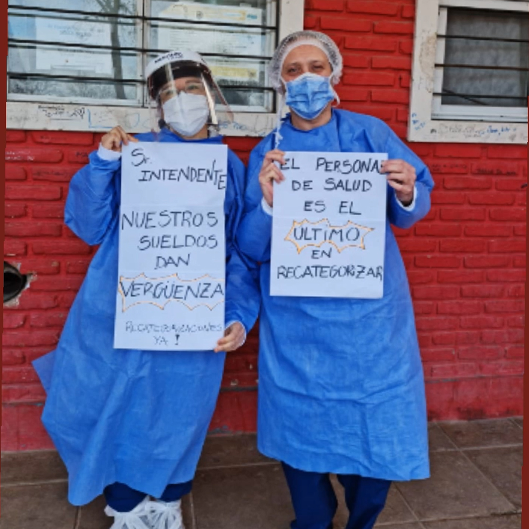 Lxs profesionales de CICOP Municipales de General Pueyrredón realizaron una nueva Movilización Virtual por la Salud Pública