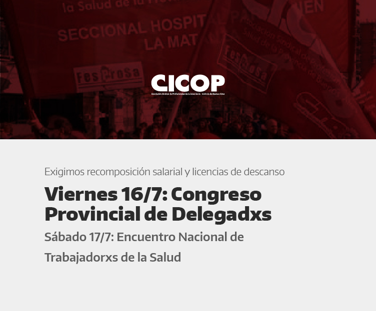 Circular N° 28 del Consejo Directivo Provincial