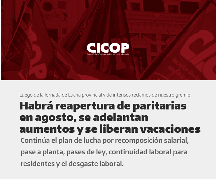 Circular N° 29 del Consejo Directivo Provincial