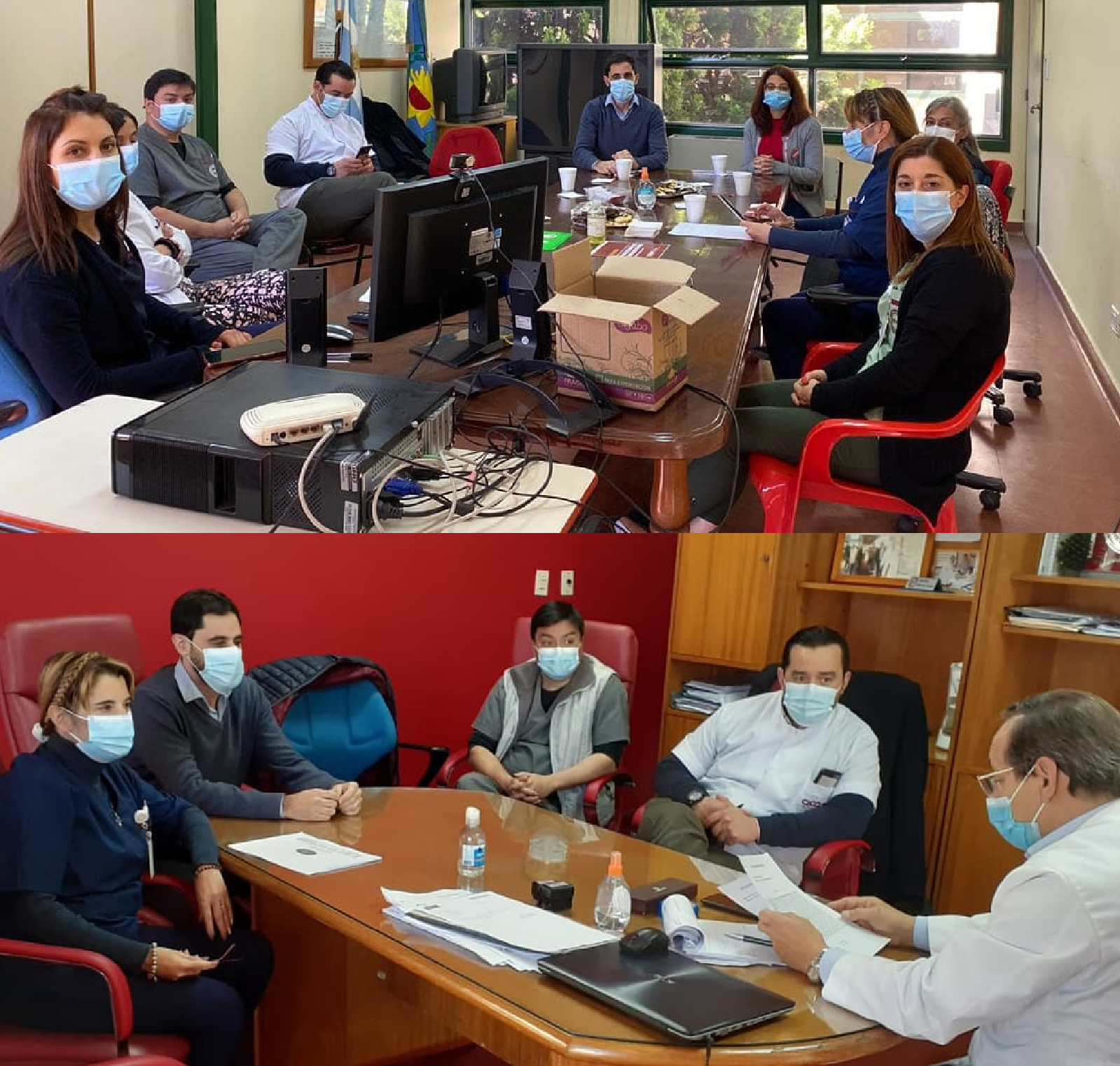 Autoridades provinciales de CICOP visitaron el Hospital Evita Pueblo de Berazategui