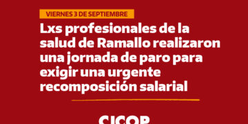 Lxs profesionales de la salud de Ramallo realizaron una jornada de paro para exigir una urgente recomposición salarial
