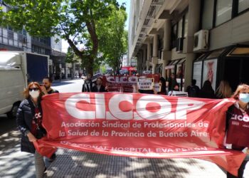 Importante movilización de CICOP Intercentros San Martín