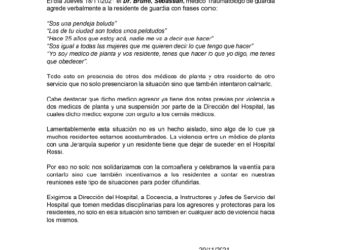 COMUNICADO RESIDENTES HIGA ROSSI 20/11/2021
