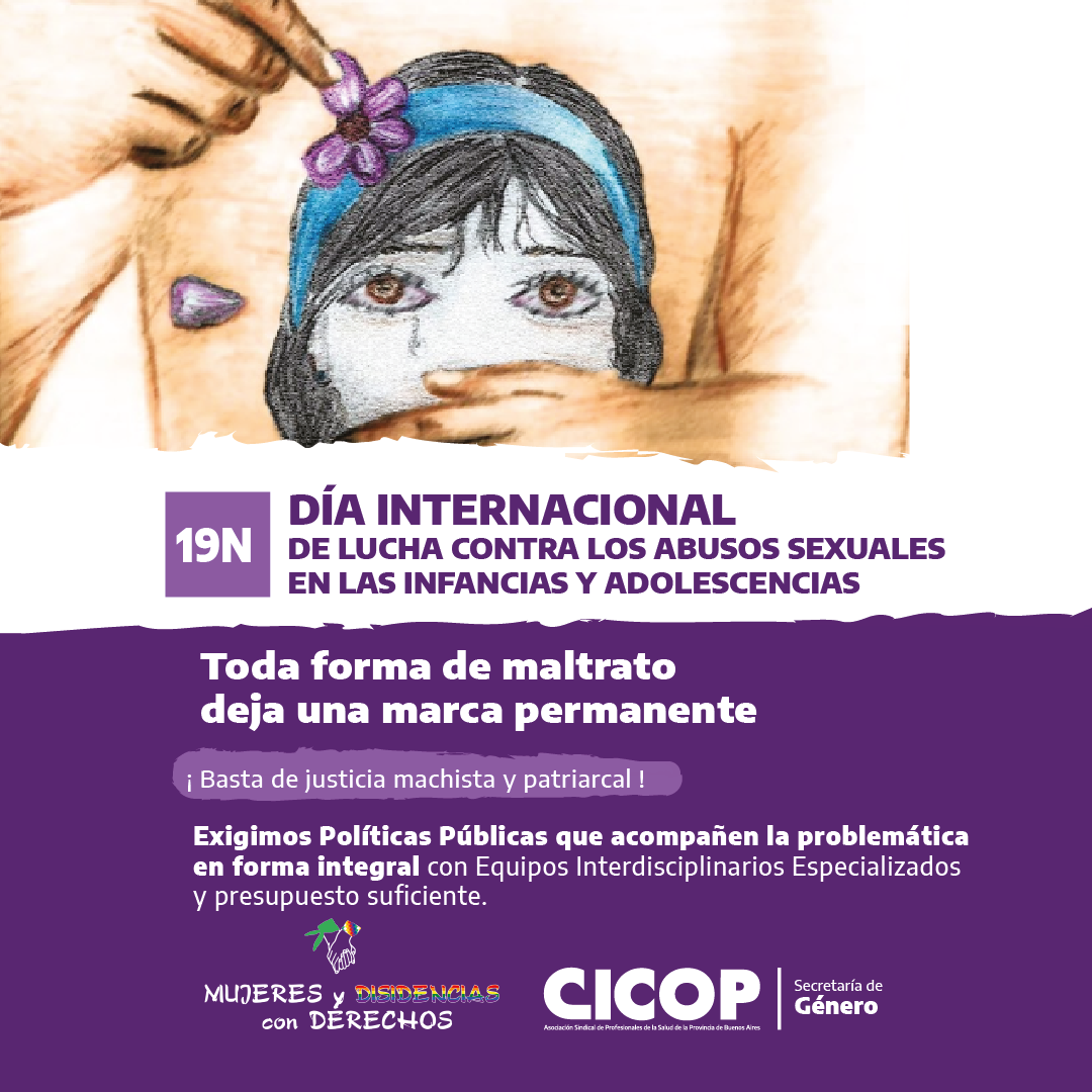 19N: Día Internacional de Lucha contra los Abusos Sexuales en las Infancias y Adolescencias