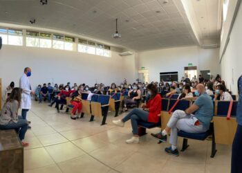 La APSM Seccional CICOP Bahía Blanca realizó este jueves una multitudinaria asamblea