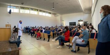 La APSM Seccional CICOP Bahía Blanca realizó este jueves una multitudinaria asamblea