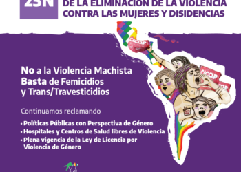 25N: Día Internacional de la Eliminación de la Violencia contra las Mujeres y Disidencias