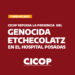 Repudio a la presencia del genocida Etchecolatz en el Hospital Posadas