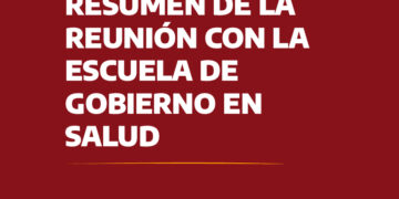 Resumen de la reunión con la Escuela de Gobierno en Salud