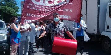 La APSM CICOP Bahía Blanca paró y movilizó en defensa de la salud pública
