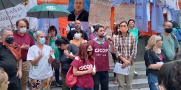Representantes de CICOP participaron en Rosario de la vigilia de SIPRUS frente a la Gobernación