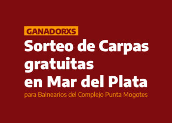 Se realizó el Sorteo de Carpas gratuitas en Mar del Plata