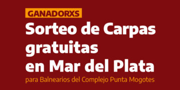 Se realizó el Sorteo de Carpas gratuitas en Mar del Plata